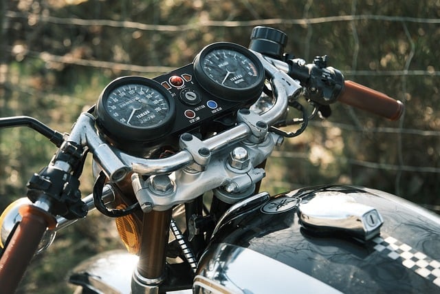 Motorsykkel, Retro, Moped, Krom