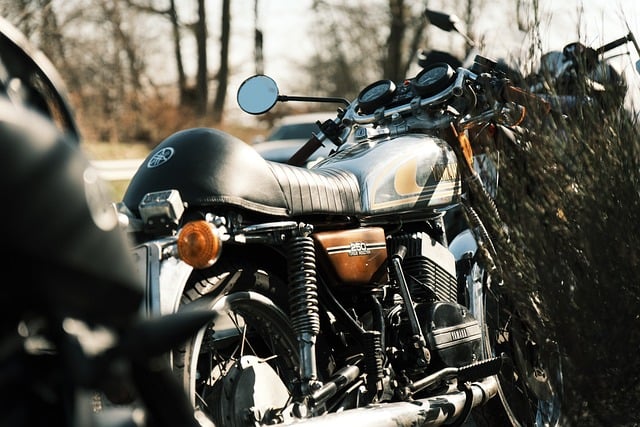 Motorsykkel, Retro, Moped, Krom