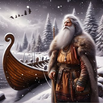 Viking, Bojovník, Středověký, Les, Muž