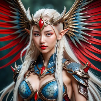 Free Blonde Woman illustration and picture