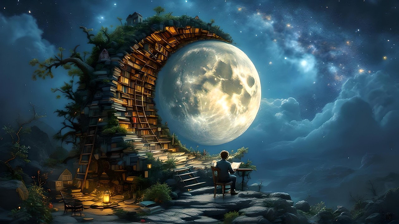 Fantasy Setting Reading Download Reading, Library, Fantasy. Royalty-Free Stock Illustration ...
