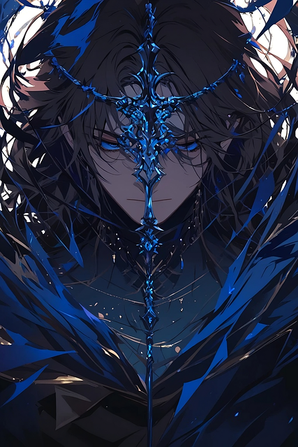Free Anime Blue illustration and picture