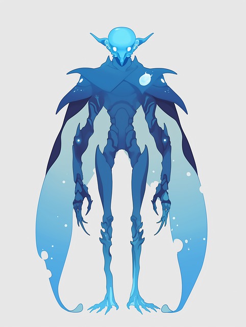 Free ai generated alien extraterrestrial illustration
