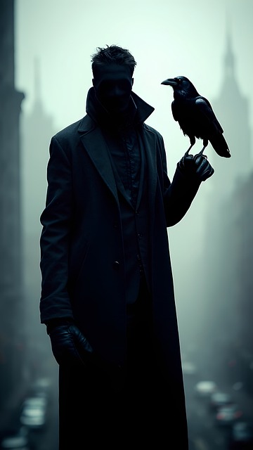 Free ai generated crow animal illustration