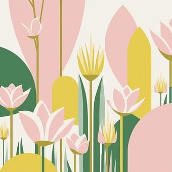 Geometrisch, Minimal, Muster, Pastell
