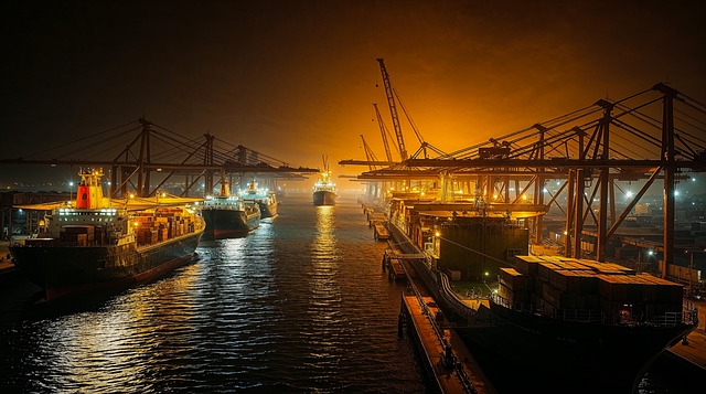 Fracht, Dock, Schiff, Meer, Ozean, Hafen