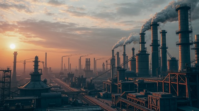 Industrie, Fabrik, Stahl, Ingenieurwesen