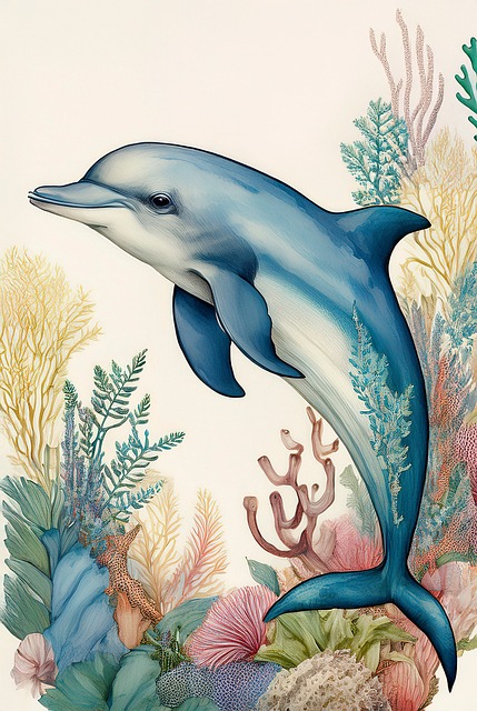 Free Dolphin Sea illustration and picture