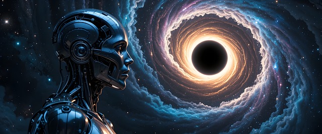 Free ai generated cyborg robot illustration