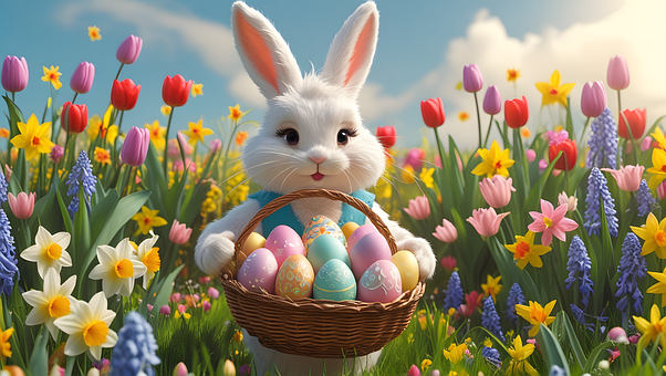 Ostern, Eier, Hase, Bunt, April