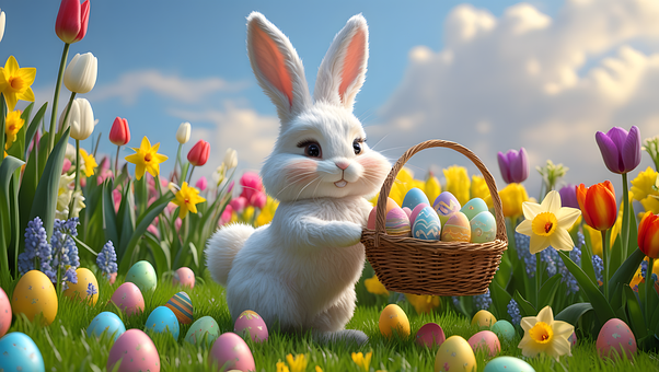 Ostern, Eier, Hase, Bunt, April