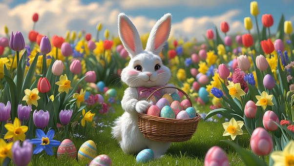 Ostern, Eier, Hase, Bunt, April