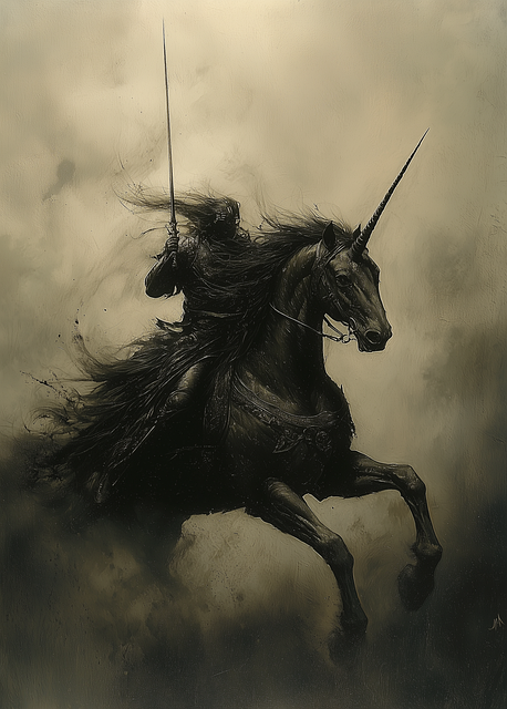Free Knight Unicorn illustration and picture