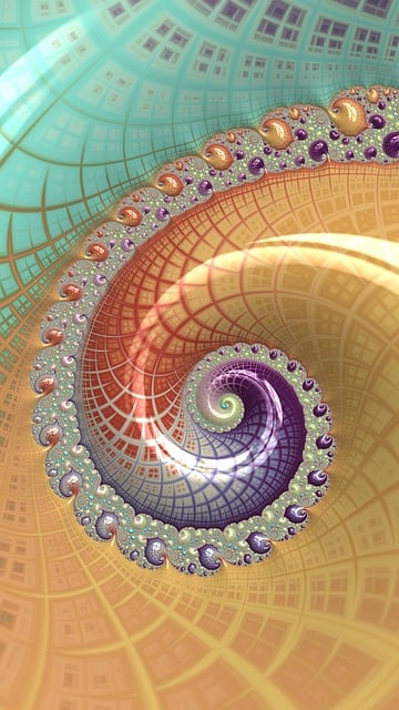 Fraktal, Struktur, Spiralformet, Farve