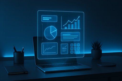 Dato, Analyse, Dashbord, Laptop