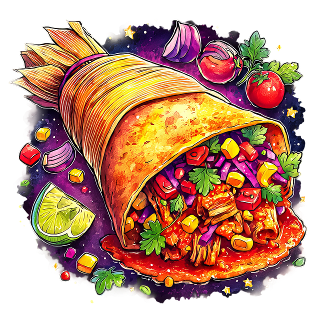 Free ai generated tamale wrapped illustration
