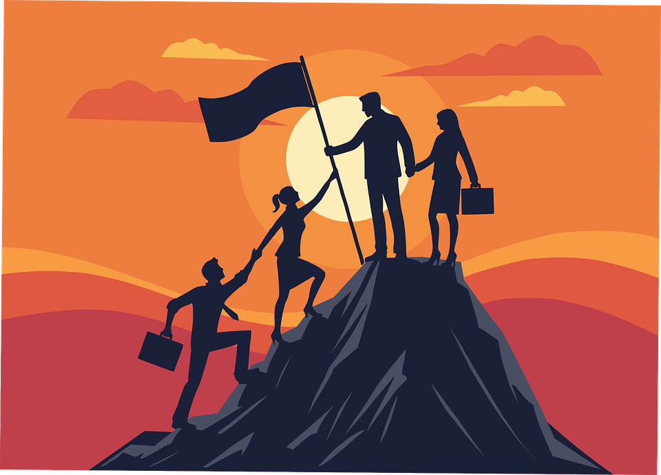 Download Leadership, Teamwork, Success. Royalty-Free Vector Graphic ...