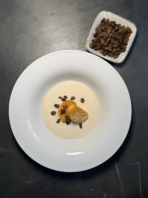 Parmesan, Käse, Suppe, Croutons, Genuss
