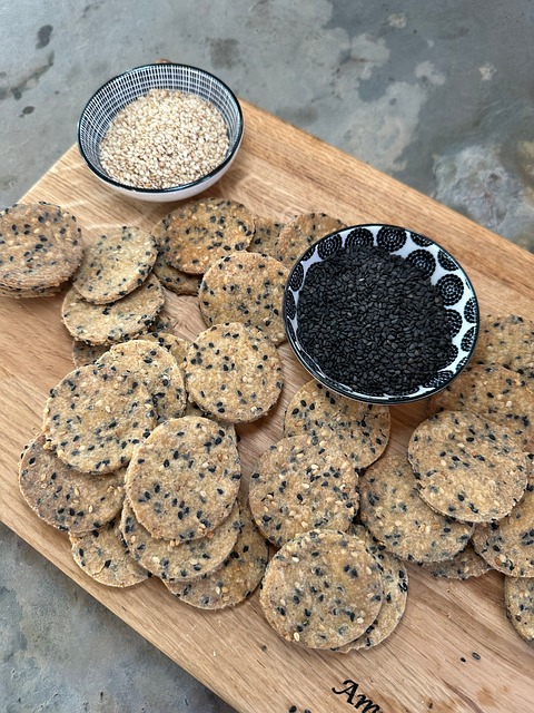 Sesam, Keks, Kekse, Plätzchen, Backen