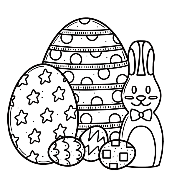 Free easter bunny easter treats chocolate bunny illustration