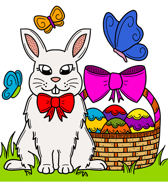 Free easter bunny easter treats chocolate bunny illustration