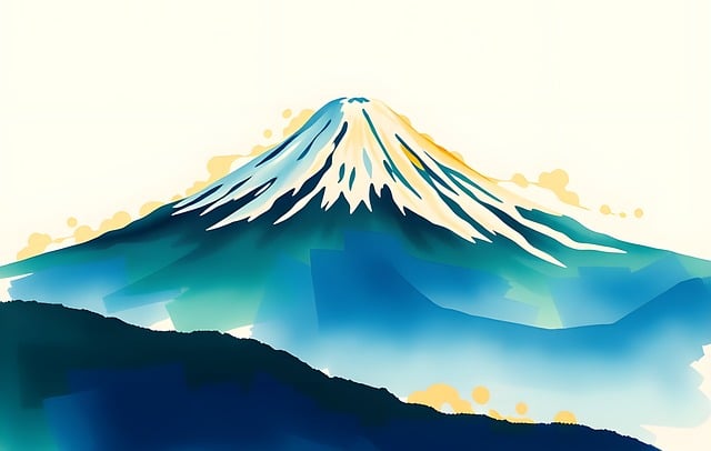 Free mount fuji japan nature illustration