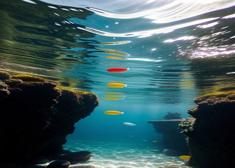 Free Candy River Underwater Sweets illustration and picture