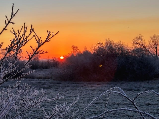 Zonsopkomst, Zon, Landschap, Hemel