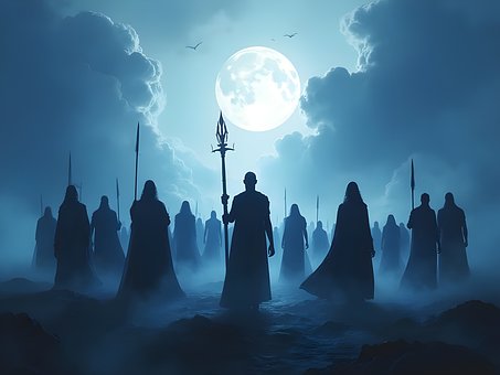 Free Warriors Sunrise illustration and picture