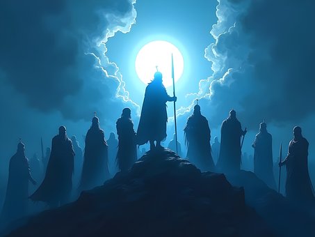 Free Warriors Sunrise illustration and picture
