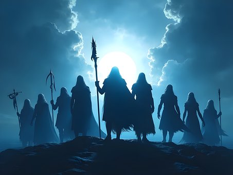 Free Warriors Sunrise illustration and picture