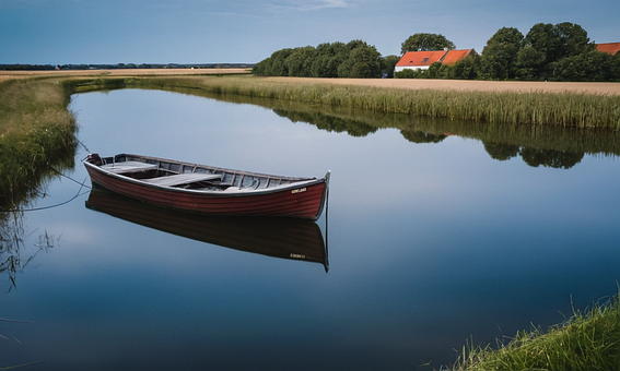Free Boat Lake illustration and picture