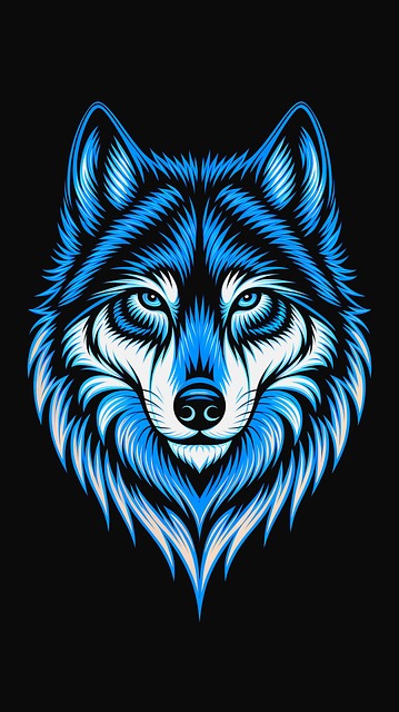 Free Ai Generated Wolf illustration and picture