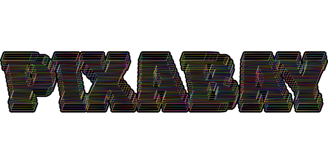 Free pixabay typography line art vector