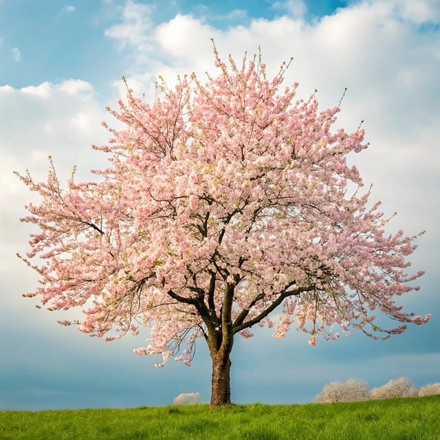 Free ai generated tree winter illustration