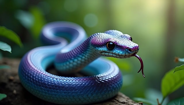 Free ai generated snake serpent illustration