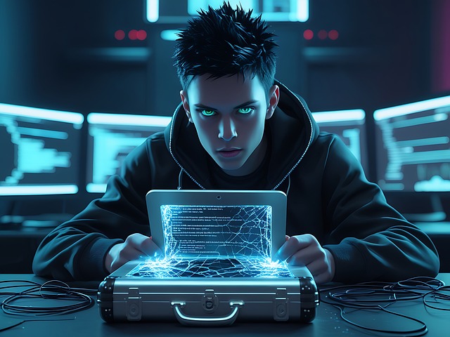 Free Hacker Cyberpunk Hacker illustration and picture