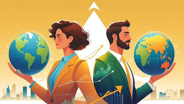 Free Business People Global Business illustration and picture
