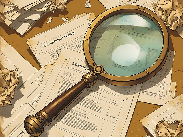 Free Contract Review Detective Desk illustration and picture