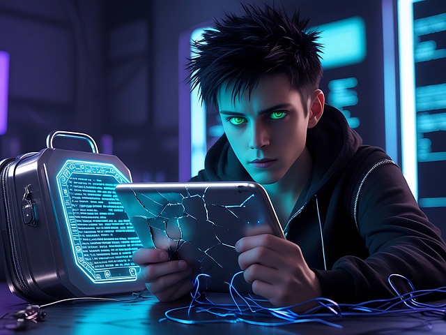 Free Hacker Cyberpunk Hacker illustration and picture