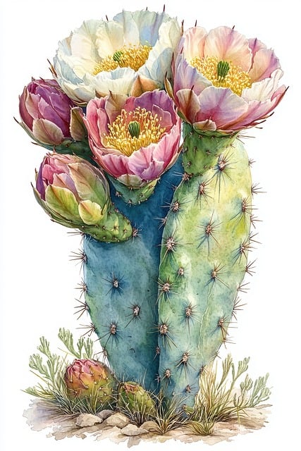 Download free HD stock image of Cactus Nature Free cactus nature desert illustration