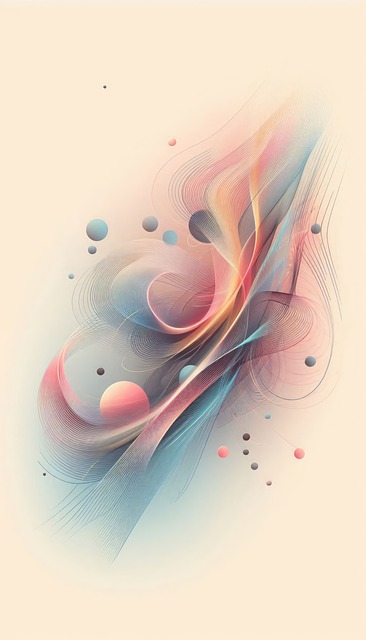 Abstrakt, Digital, Kurven, Kreise