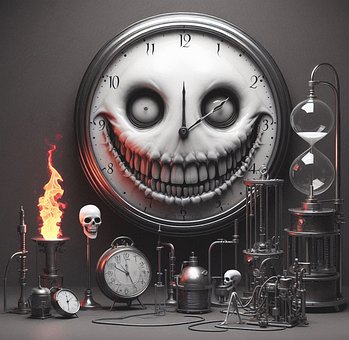 Free Steampunk Clock illustration and picture