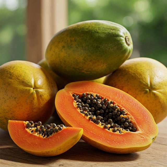 Free ai generated papaya mature illustration