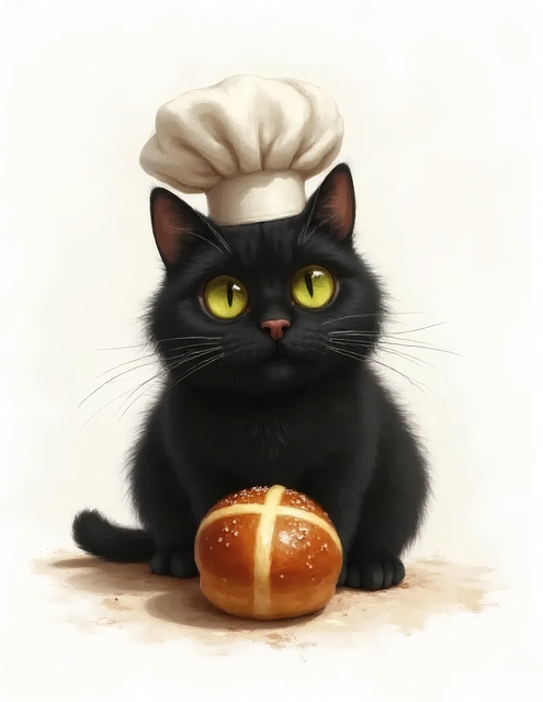 Free cat black cat kitten illustration