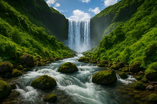 Foss, Elv, Lang Eksponering, Natur