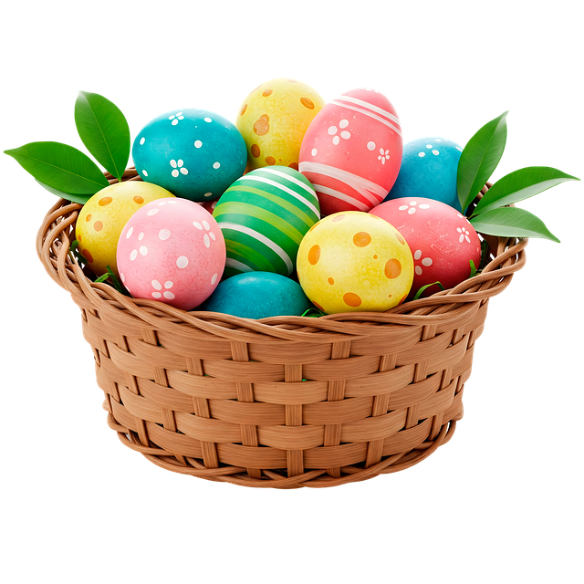 Free easterbasket transparentbackground eastereggs illustration