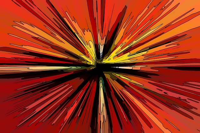 Free abstract explosion background illustration