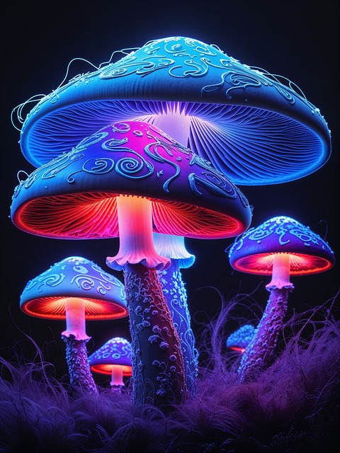 Free ai generated mushrooms goa illustration