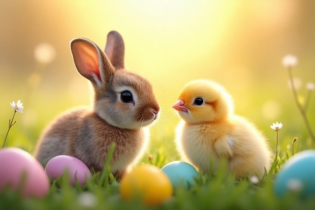 Free ai generated easter spring illustration
